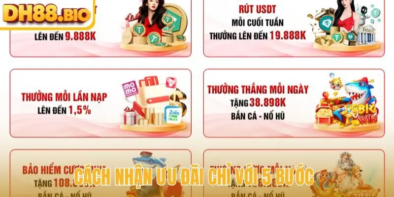 Cách nhận ưu đãi chỉ với 5 bước