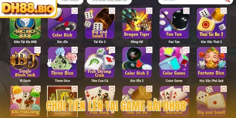 Chơi Tiến Lên tại game bài DH88