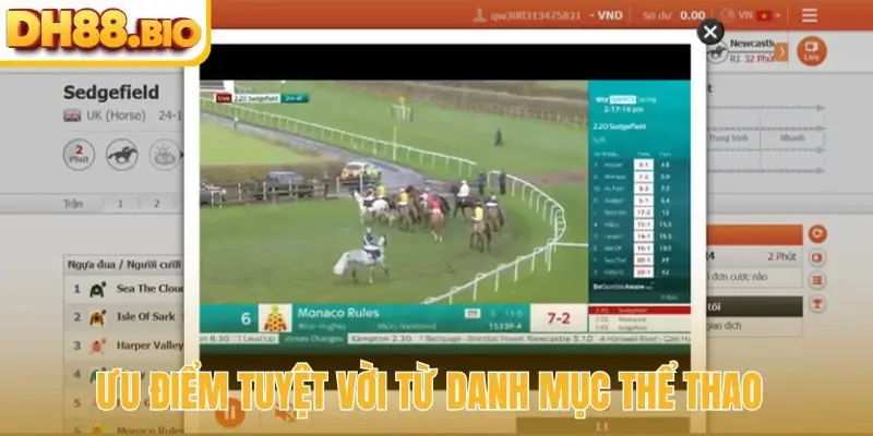 Ưu điểm tuyệt vời từ danh mục thể thao