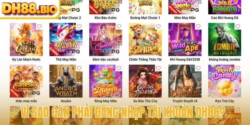 Vì sao cần phải đăng nhập tài khoản DH88?